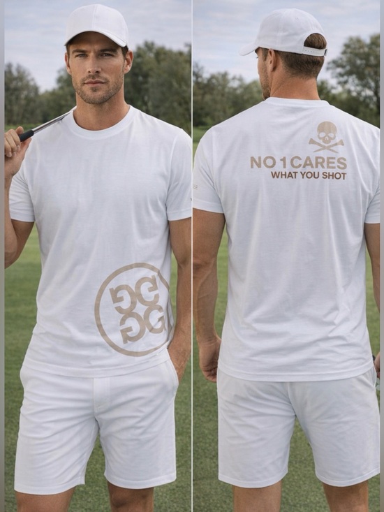 G/FORE Other - G/FORE Circle Gs Performance Golf Tee White L NWOT Skull No 1 Cares Graphic